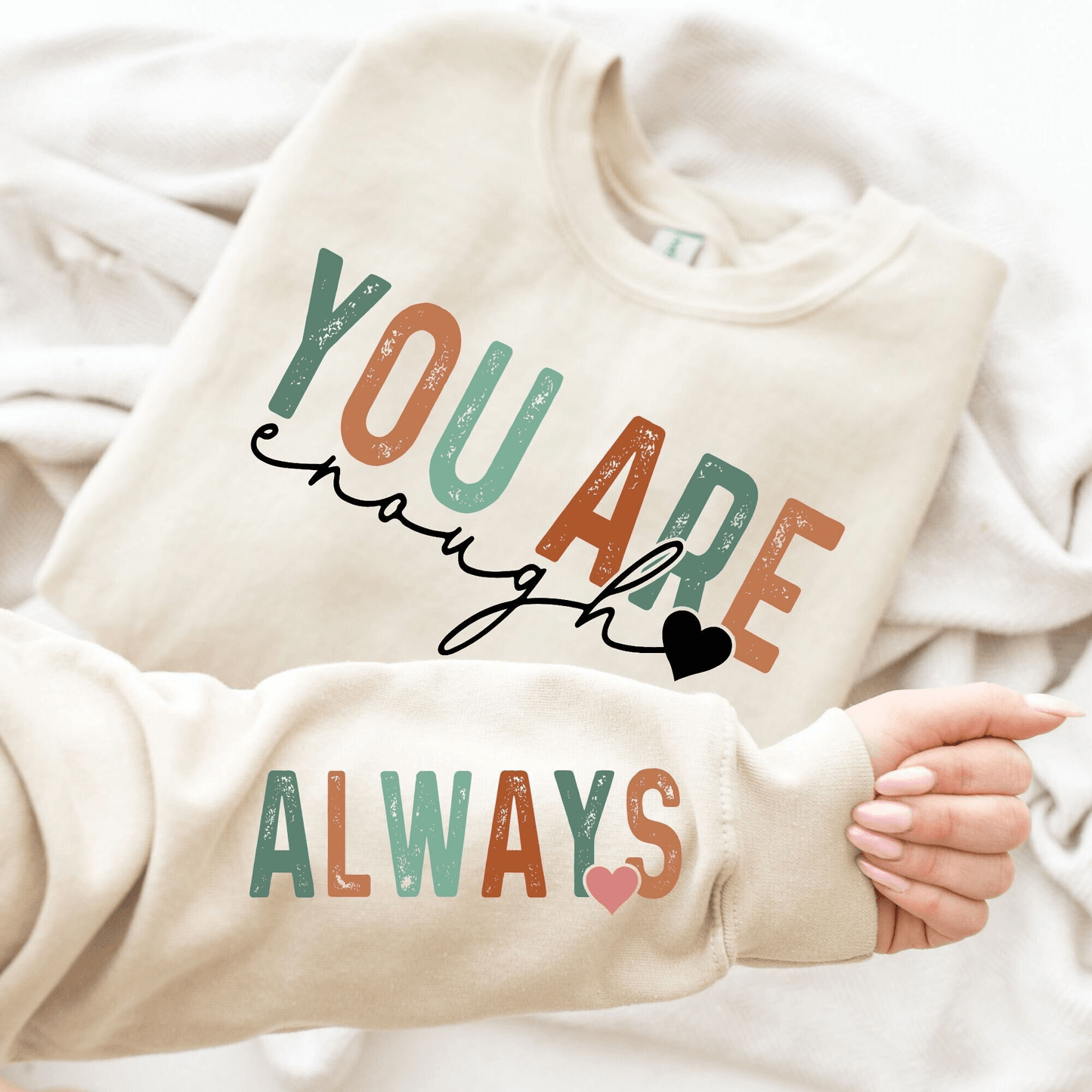 Selbstliebe Boho Shirt – 'Immer Genug' - GiftHaus