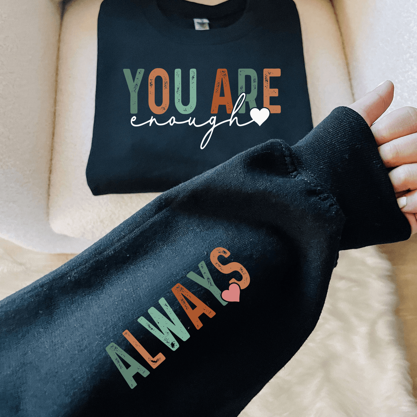 Selbstliebe Boho Shirt – 'Immer Genug' - GiftHaus