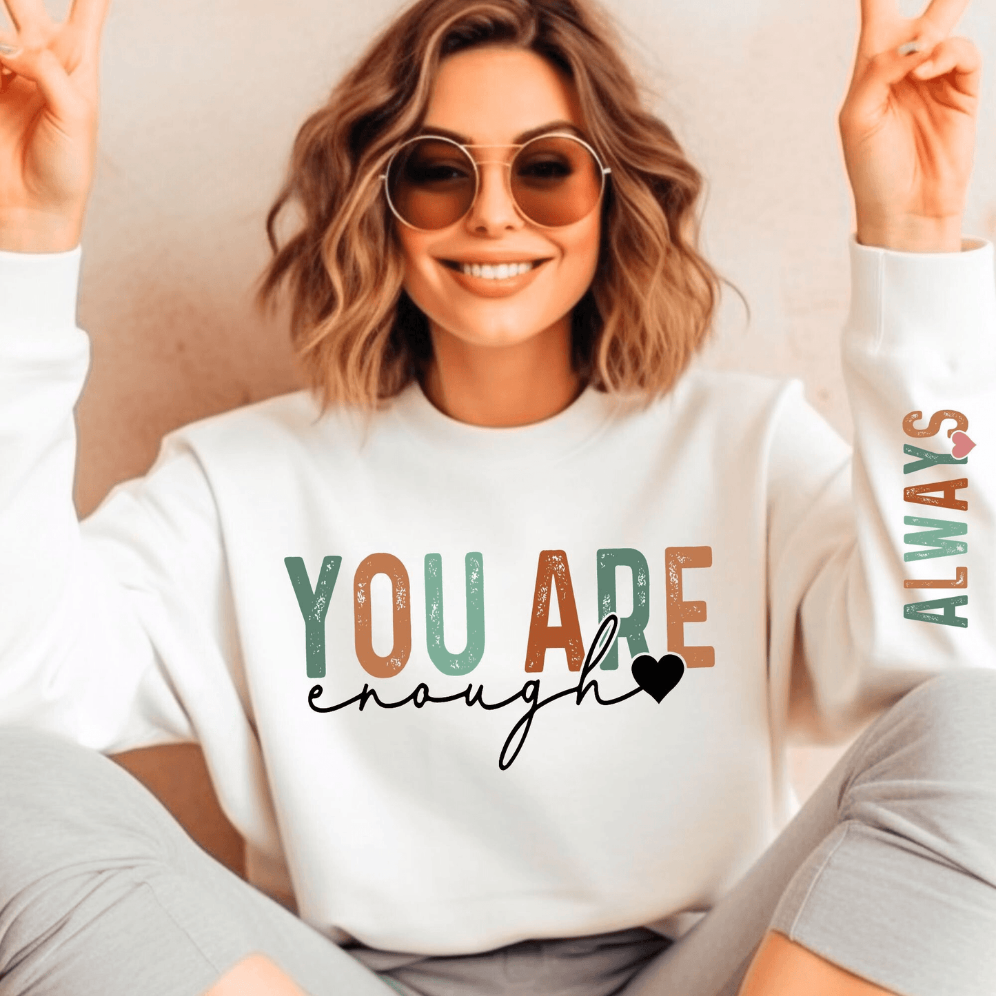 Selbstliebe Boho Shirt – 'Immer Genug' - GiftHaus