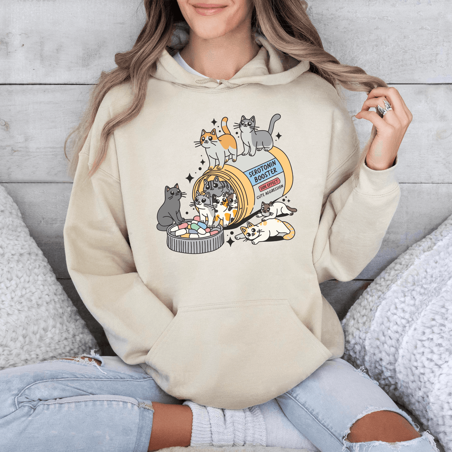 Serotonin-Booster Katzenmotiv, Geschenk für Katzenmamas - GiftHaus