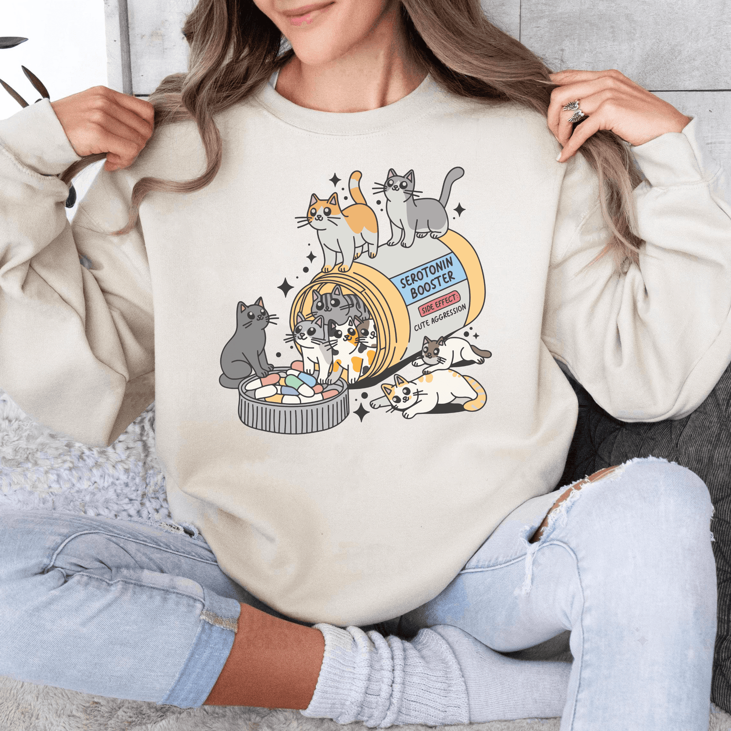 Serotonin-Booster Katzenmotiv, Geschenk für Katzenmamas - GiftHaus