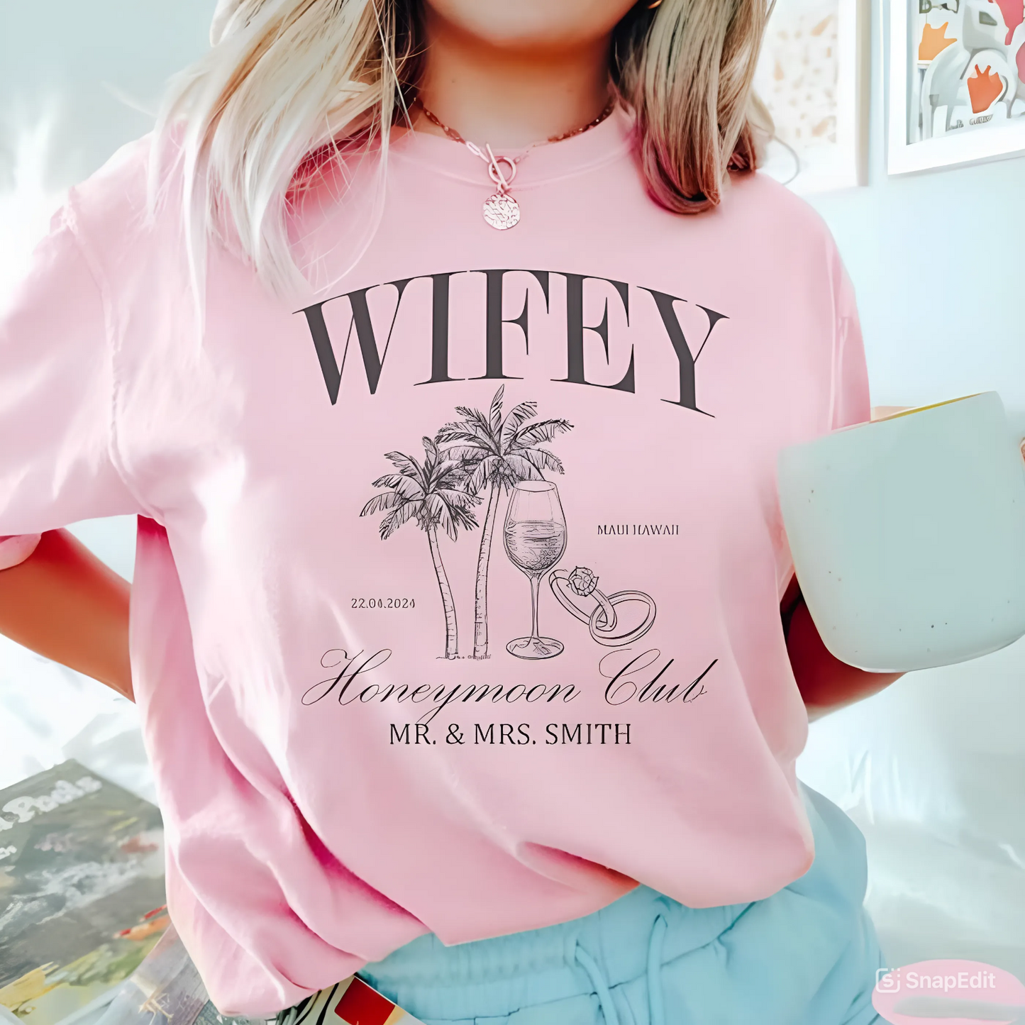 Flitterwochen-Paar - T-Shirt für frisch Vermählte