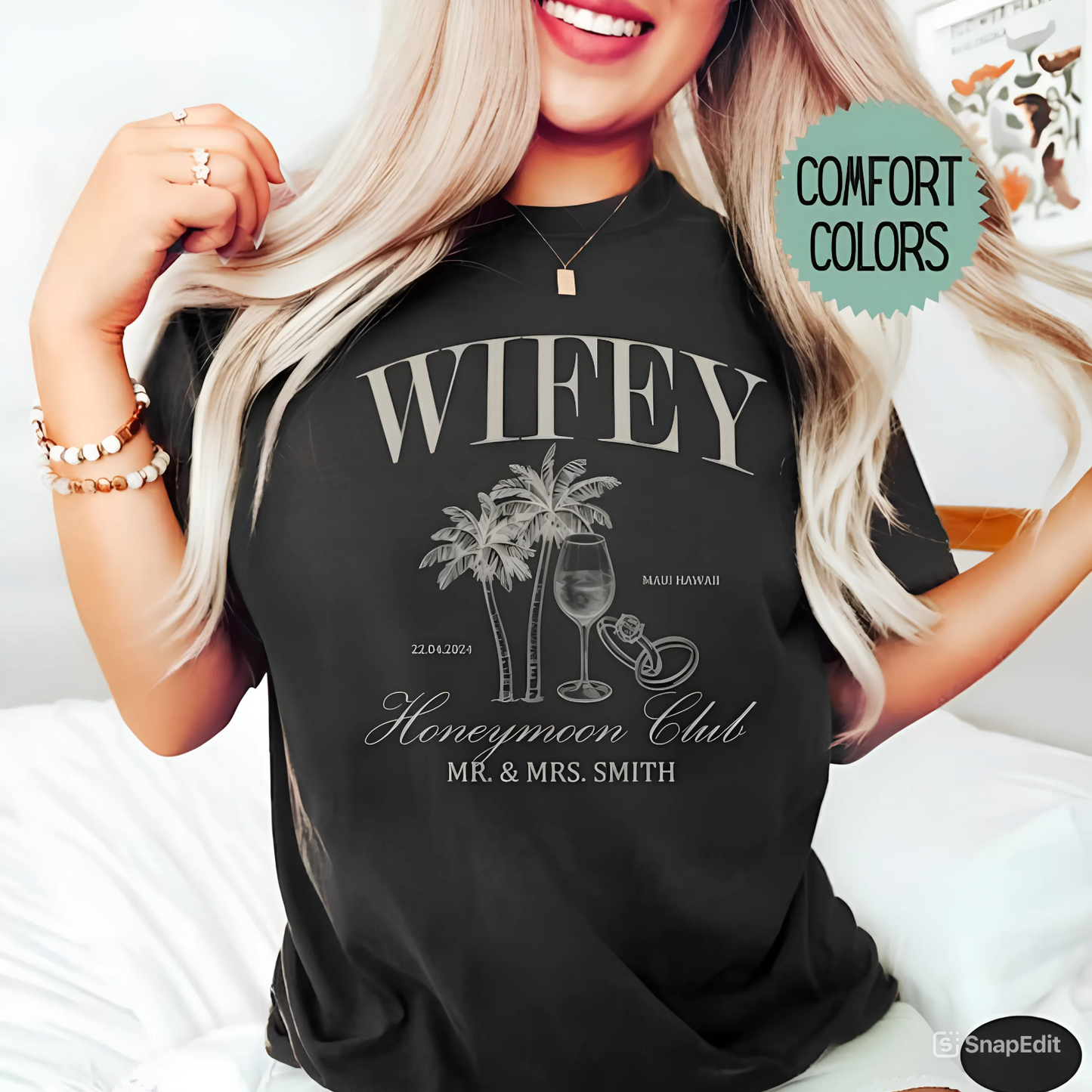 Flitterwochen-Paar - T-Shirt für frisch Vermählte