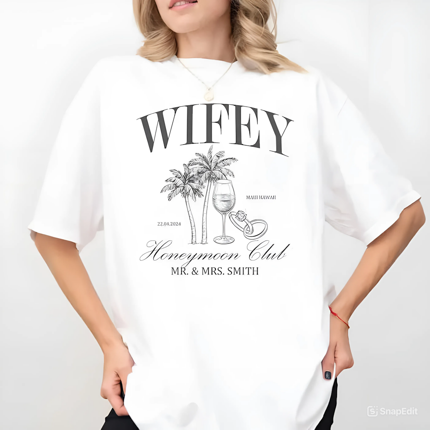 Flitterwochen-Paar - T-Shirt für frisch Vermählte
