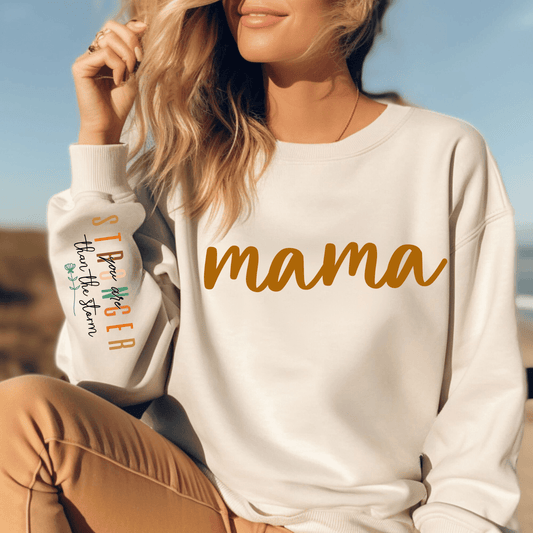 Stark-Wie-Ein-Sturm Mama Sweatshirt - Personalisiertes Muttertags-Geschenk - GiftHaus
