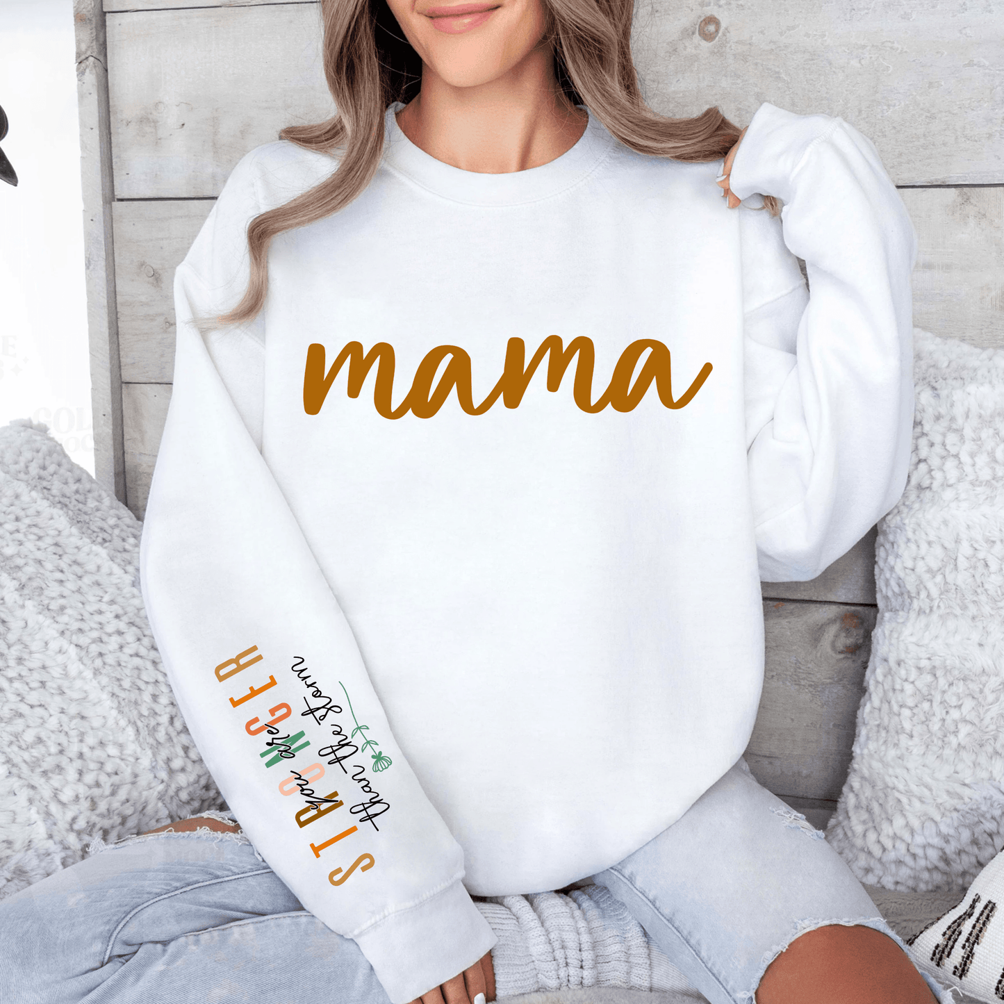 Stark-Wie-Ein-Sturm Mama Sweatshirt - Personalisiertes Muttertags-Geschenk - GiftHaus