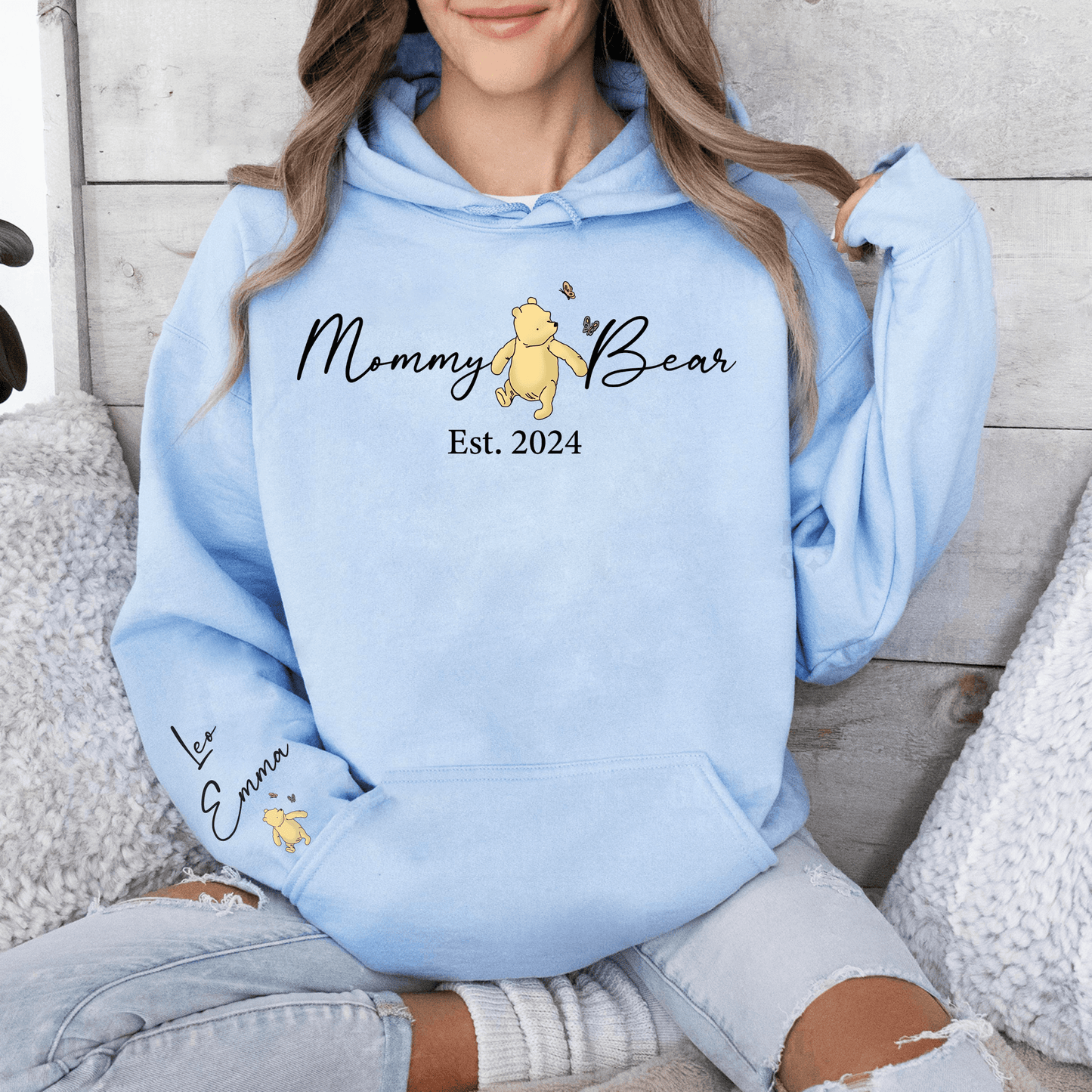 Sweatshirt "Mommy Bear" Personalisiert - Gegründet 2024 - GiftHaus