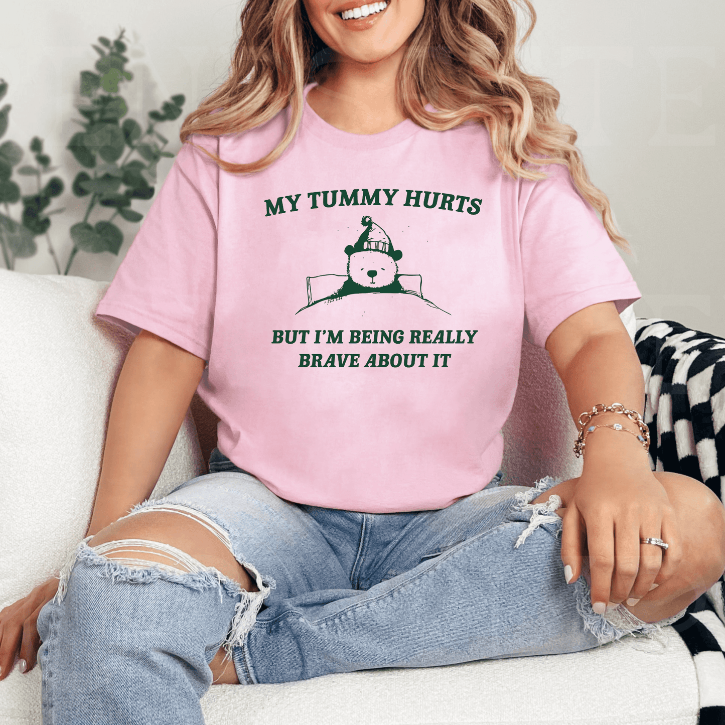 Tapferer Bär T-Shirt - Aufmunterndes Geschenk für Genesung - GiftHaus