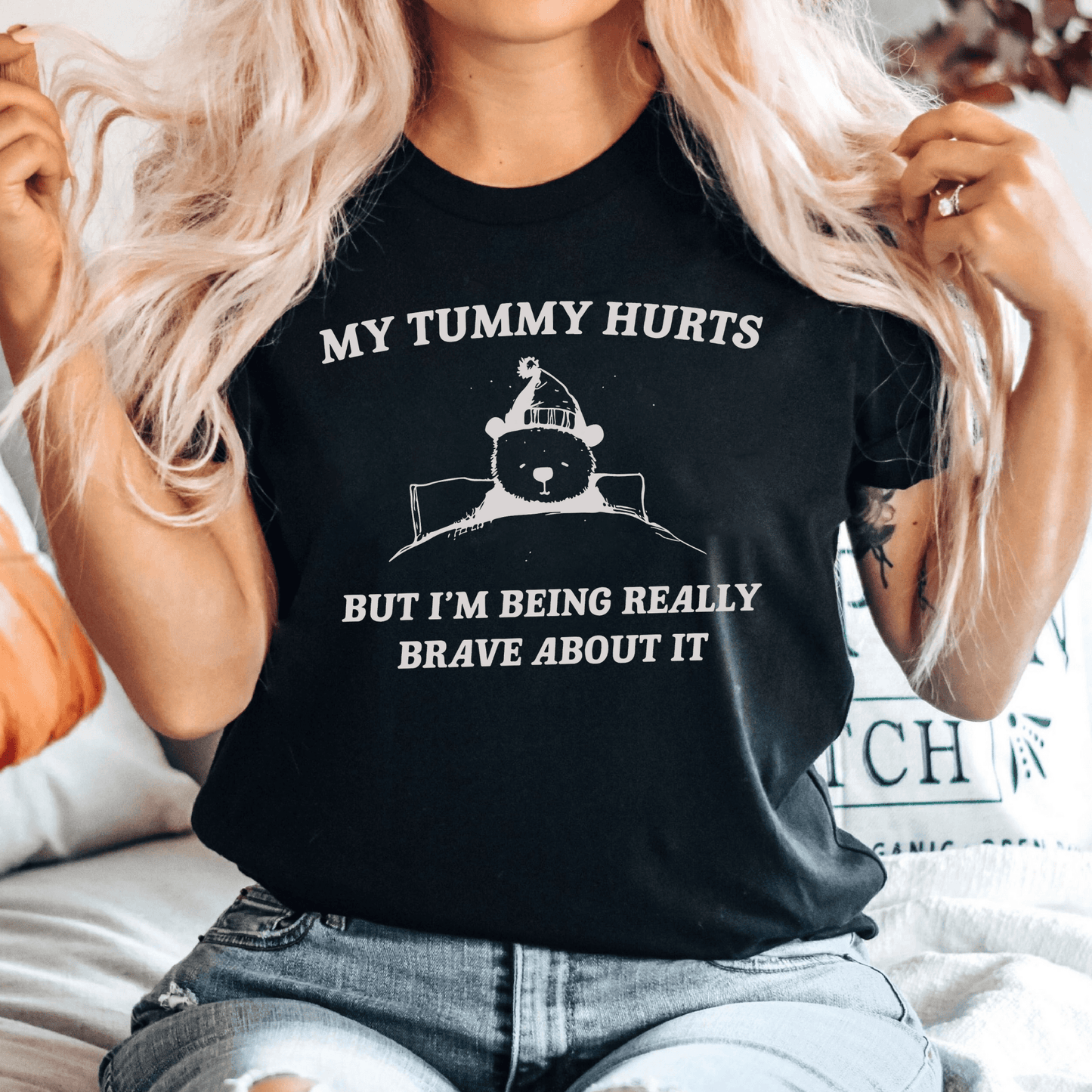 Tapferer Bär T-Shirt - Aufmunterndes Geschenk für Genesung - GiftHaus