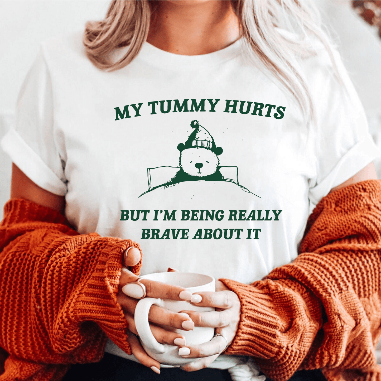 Tapferer Bär T-Shirt - Aufmunterndes Geschenk für Genesung - GiftHaus