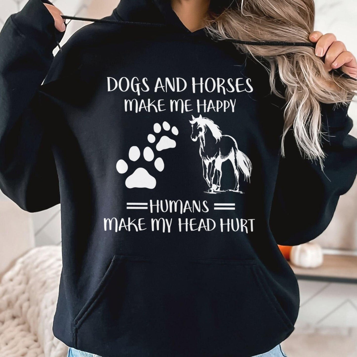 Tierliebe Gemütlichkeit - Dogs & Horses Sweatshirt - GiftHaus