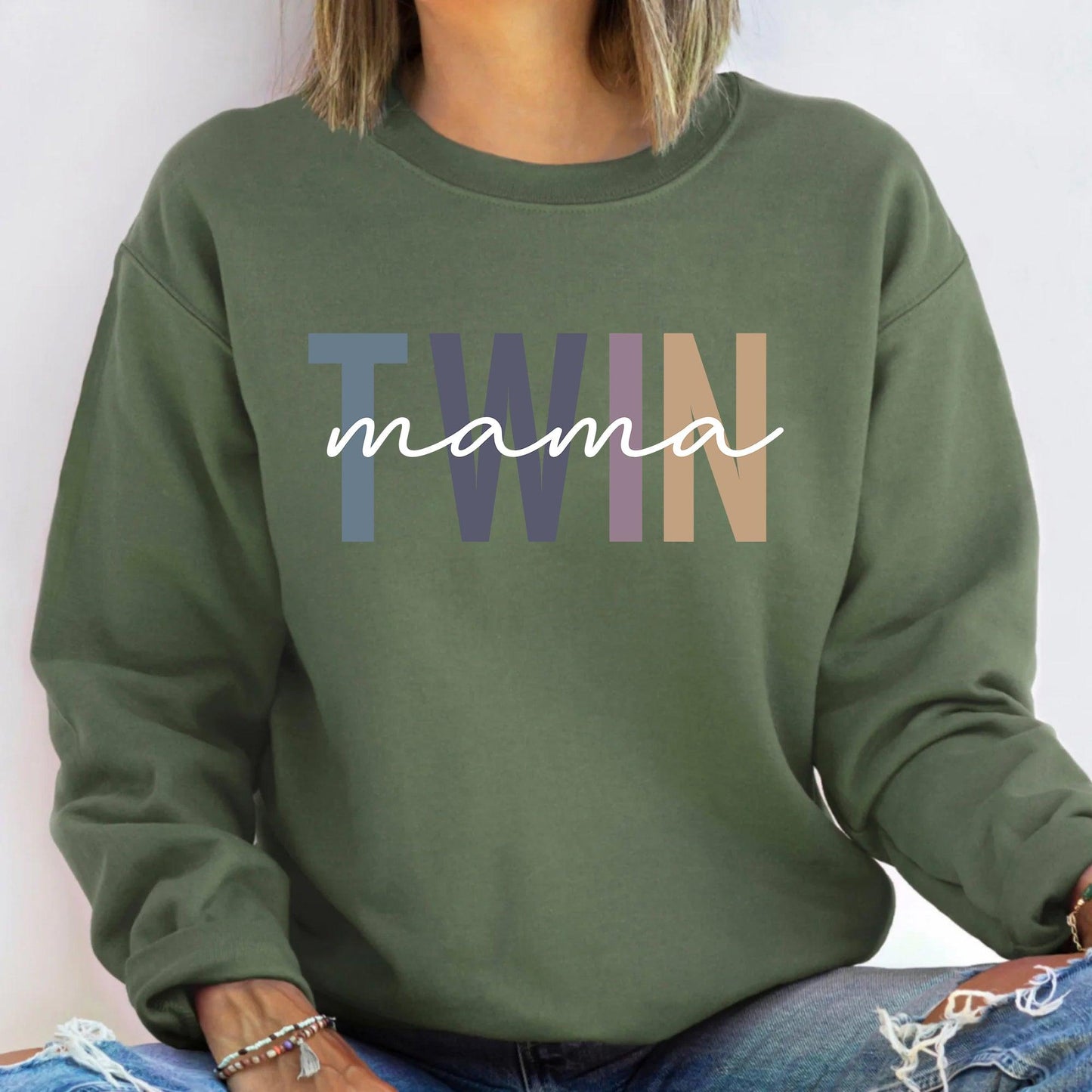Twin Mom Sweatshirt - Geschenk für Mama - GiftHaus