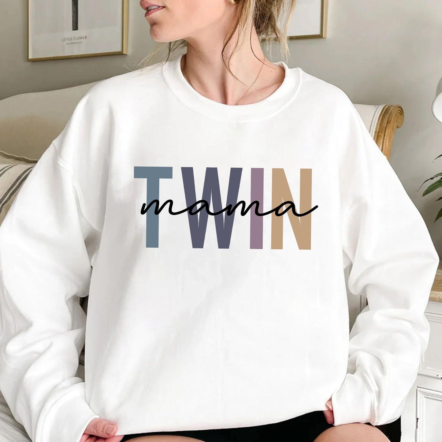 Twin Mom Sweatshirt - Geschenk für Mama - GiftHaus