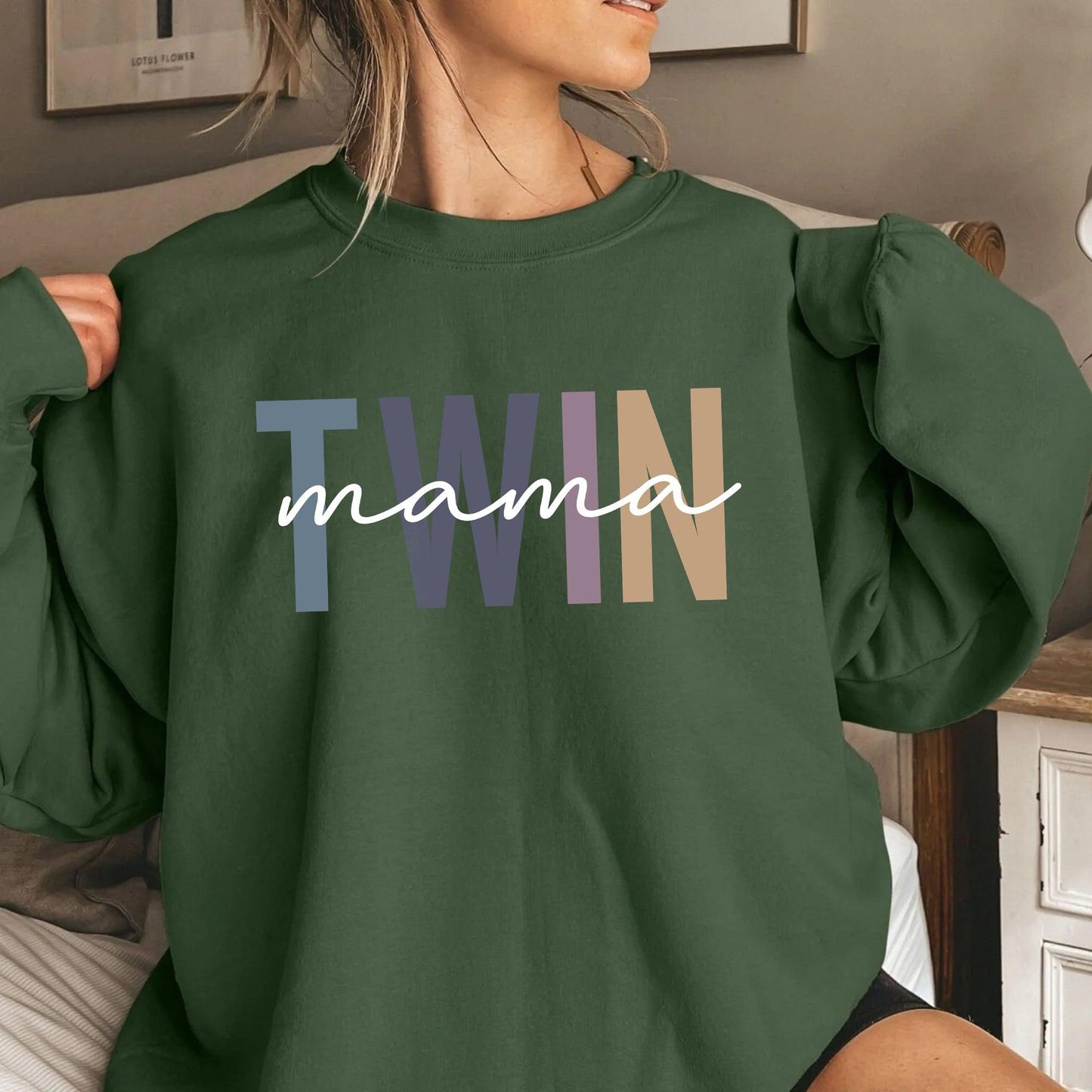 Twin Mom Sweatshirt - Geschenk für Mama - GiftHaus