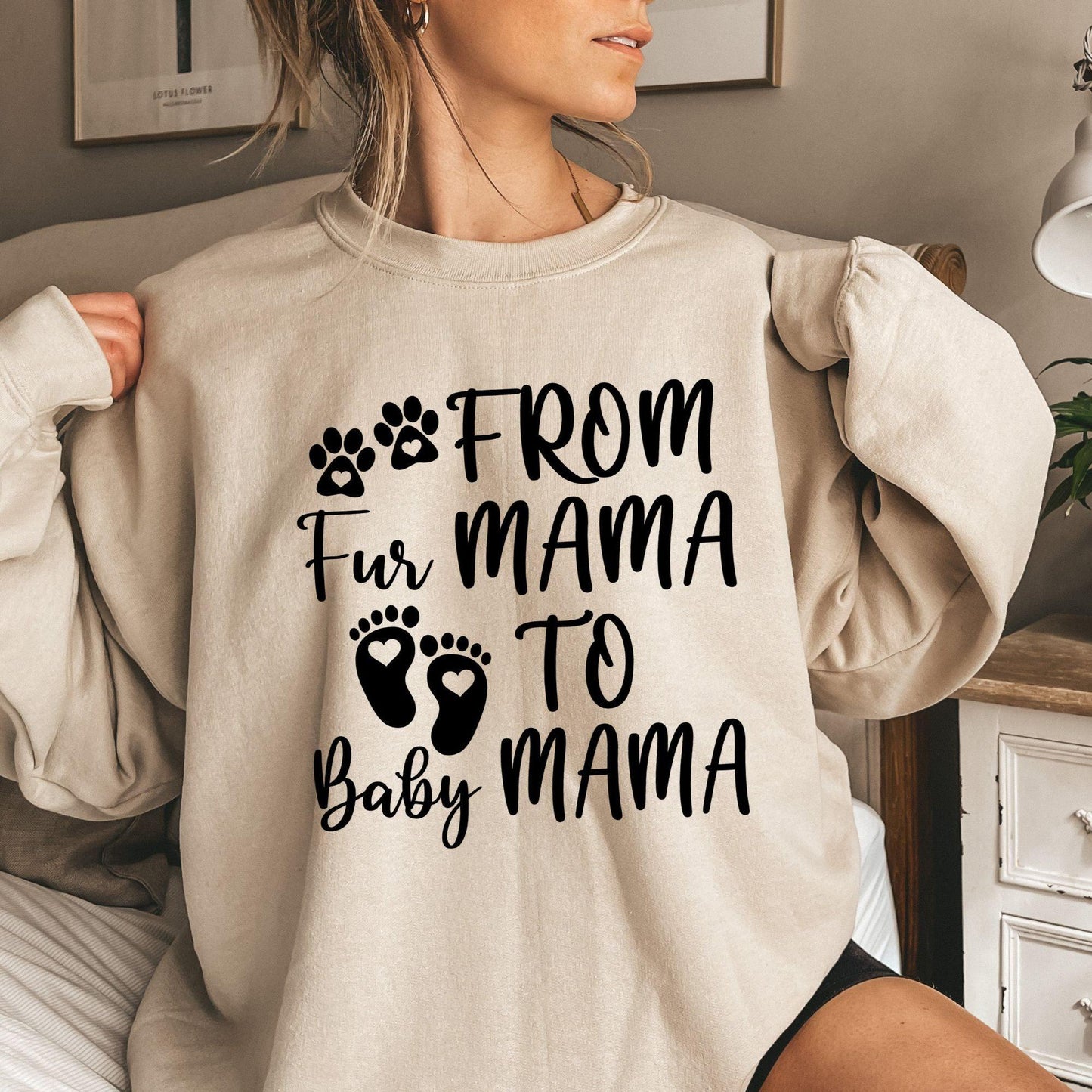 Vom Fur Mama zum Baby Mama Sweatshirt - GiftHaus