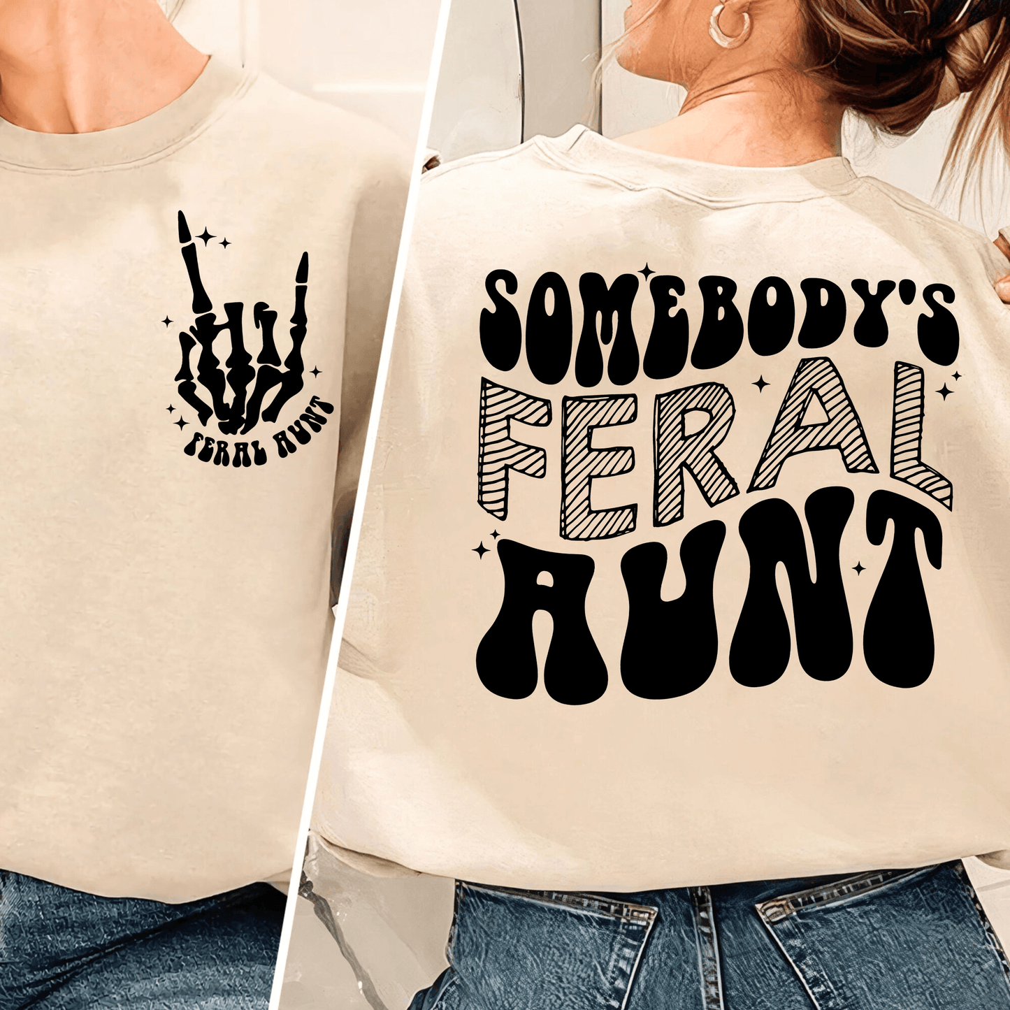 Wild Tante Pullover - Lustiges Geschenk für die Lieblingstante - GiftHaus