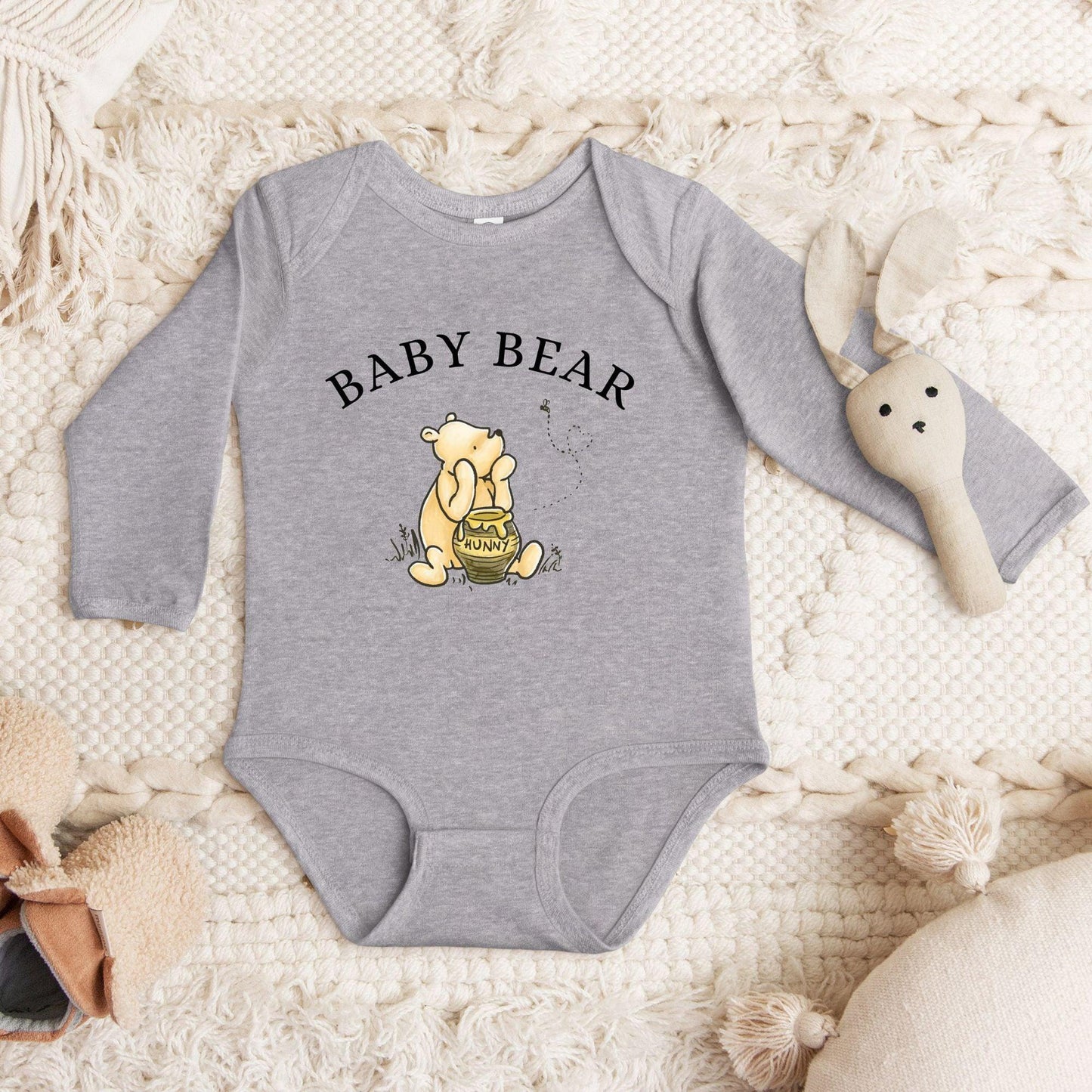 Winnie Pooh Geschenk zur Babyparty - Baby Strampler - GiftHaus