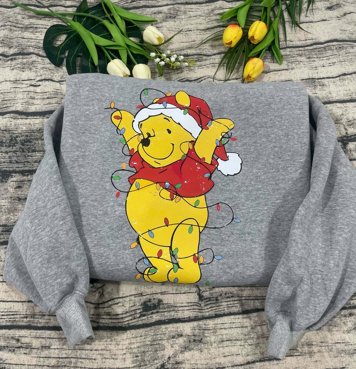 Winnie Puuh Weihnachtslichter Shirt - Weihnachtsgeschenk für Frauen