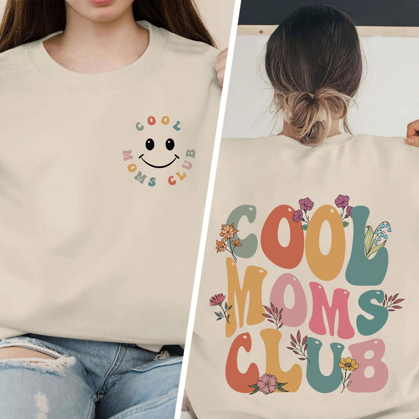 Cool Moms Club Sweatshirt - Geschenk für Mama