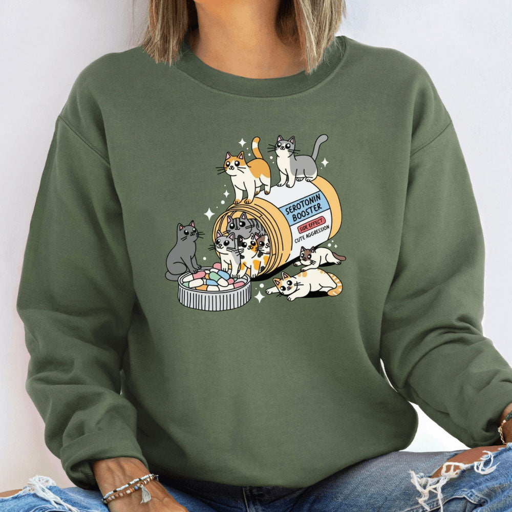 Antidepressivum Katze Sweatshirt - Geschenk für Katzenliebhaber