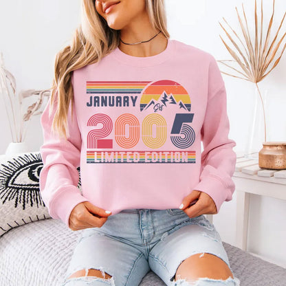 Personalisierter Geburtstags-Sweatshirt und T-Shirt