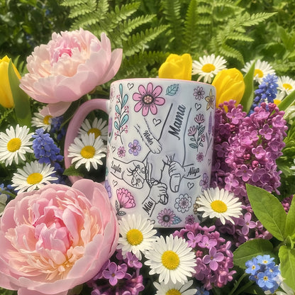 Personalisierte Mama-Tasse mit Kindernamen – Muttertagsgeschenk für Mama