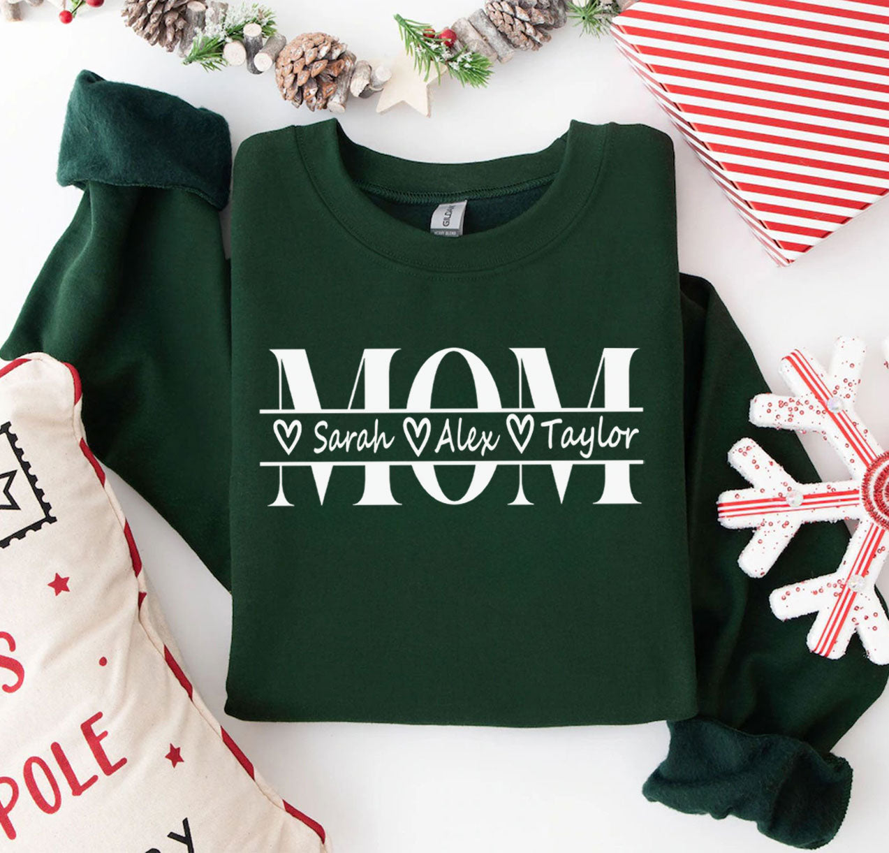Personalisiertes Mama Sweatshirt mit Kindernamen – Mutter Geschenk für Sie