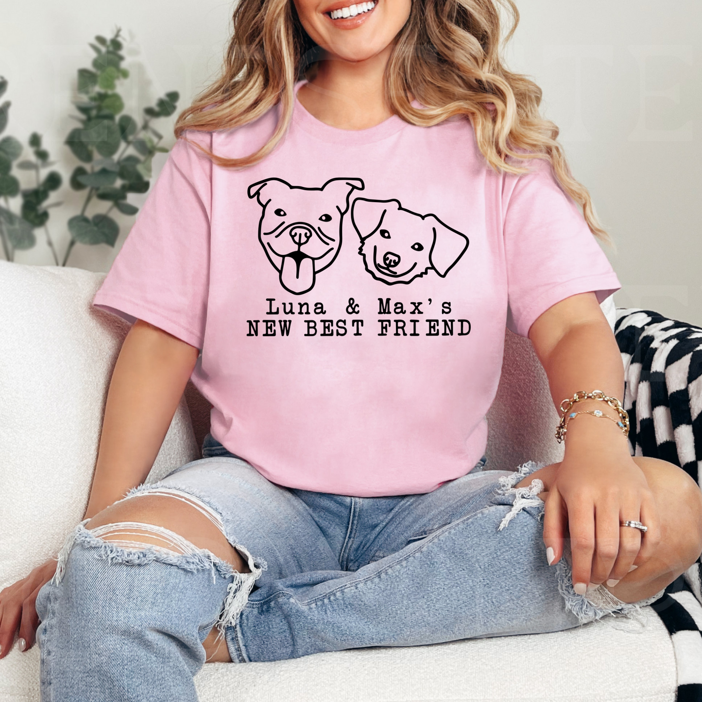 New Best Friend, Personalisiertes Haustier, Shirt für Tierfreunde