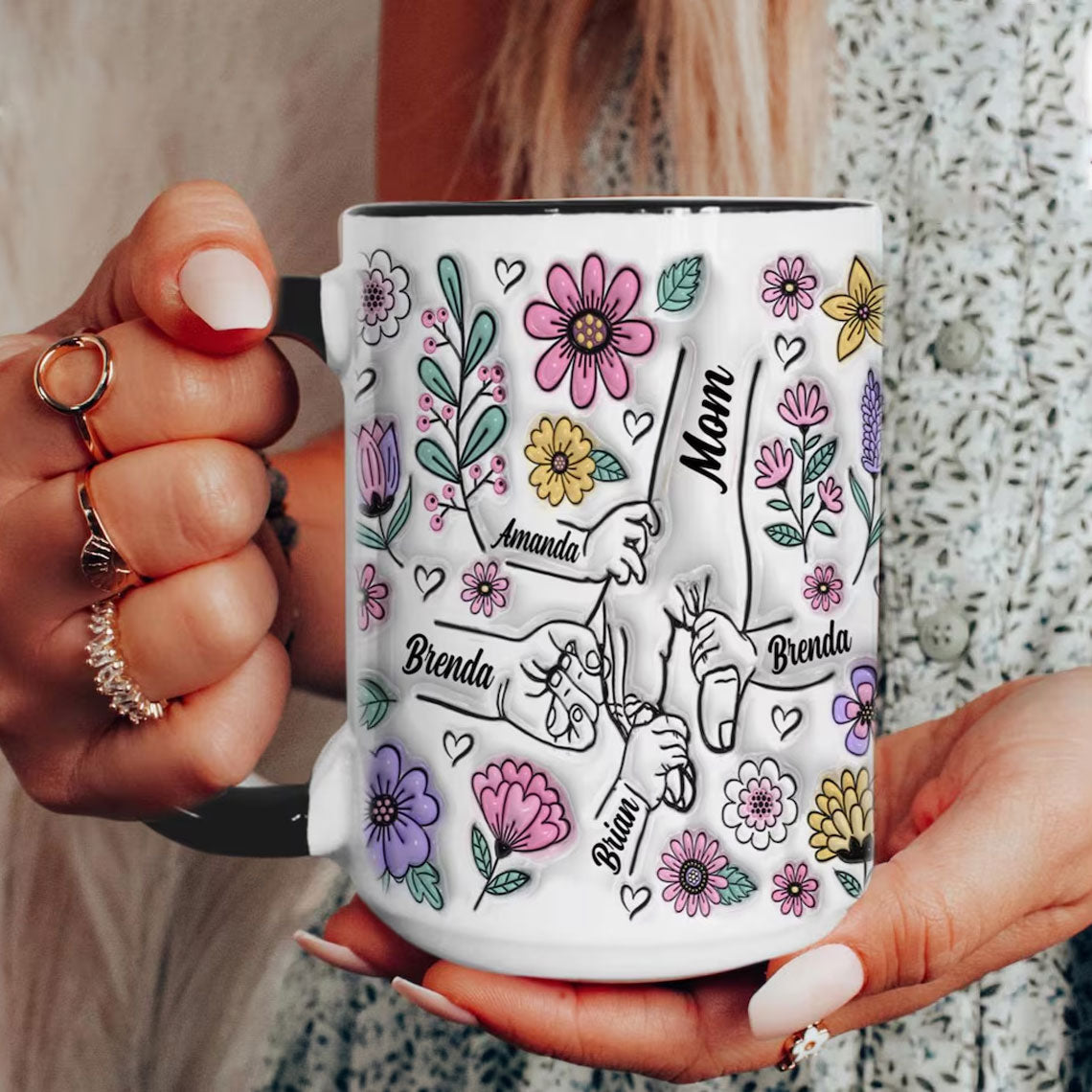 Personalisierte Mama-Tasse mit Kindernamen – Muttertagsgeschenk für Mama