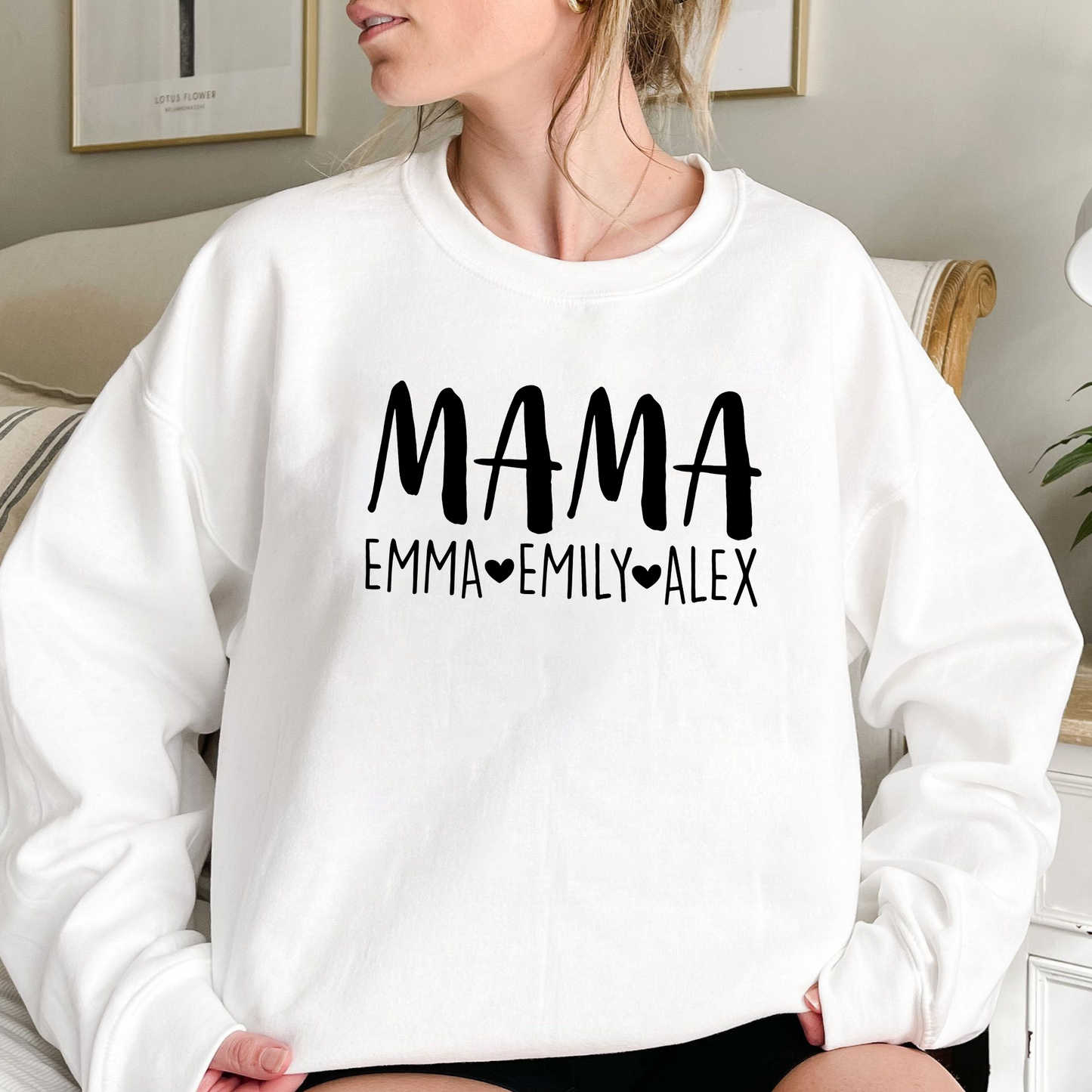 Mama-Shirt mit Kindernamen - Personalisiertes Geschenk zum Muttertag