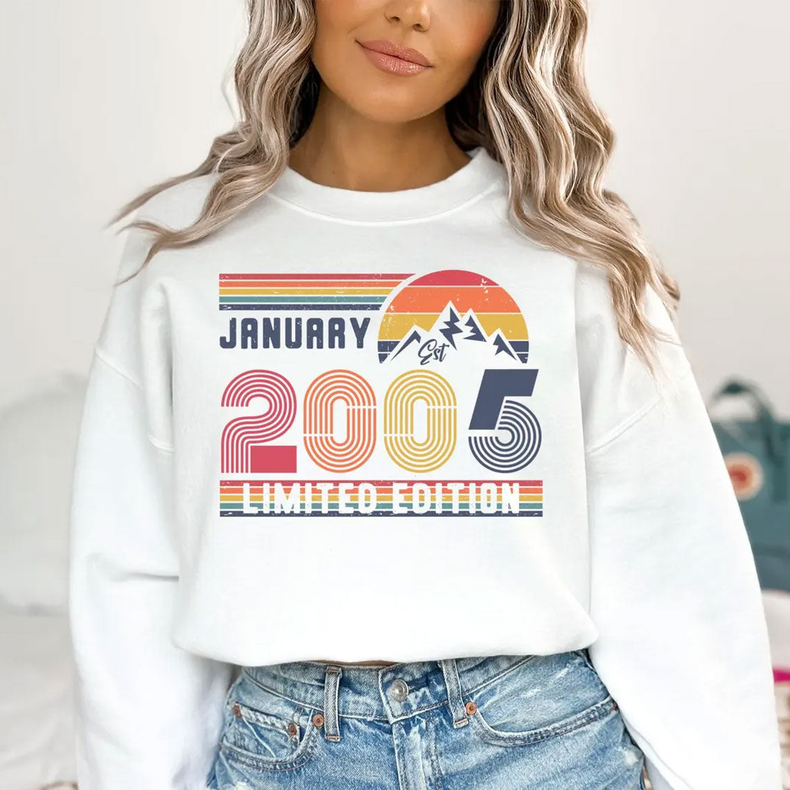 Personalisierter Geburtstags-Sweatshirt und T-Shirt