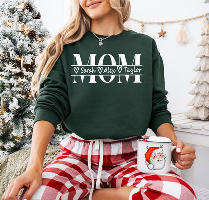 Personalisiertes Mama Sweatshirt mit Kindernamen – Mutter Geschenk für Sie