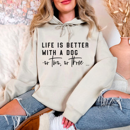 Das Leben ist besser mit meinem Hund Shirt – Lustiges Geschenk für Hundefreunde