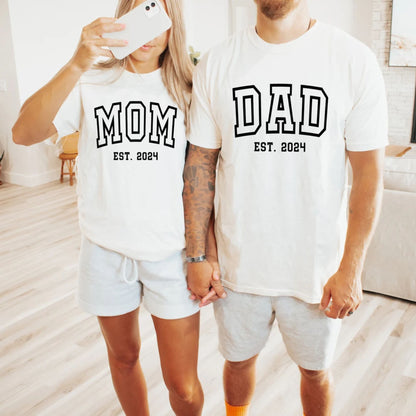 Mama und Papa Sweatshirt und Shirt, Geschenk für Mama und Papa