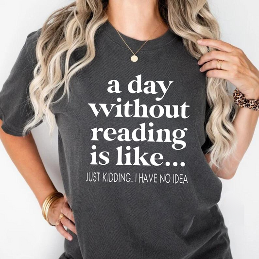 Lesetag T-Shirt - Geschenk für Bücherwürmer