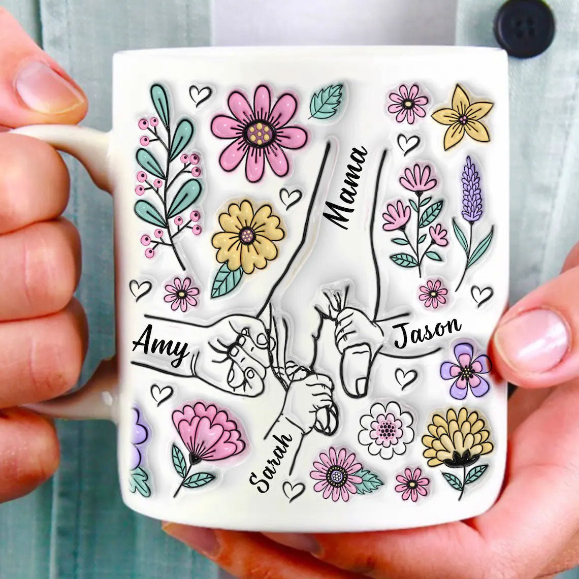 Personalisierte Mama-Tasse mit Kindernamen – Muttertagsgeschenk für Mama