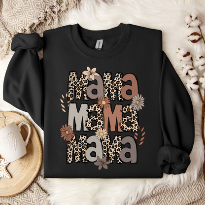 Leopard und Blumen Mama Design – Perfekt für Muttertag