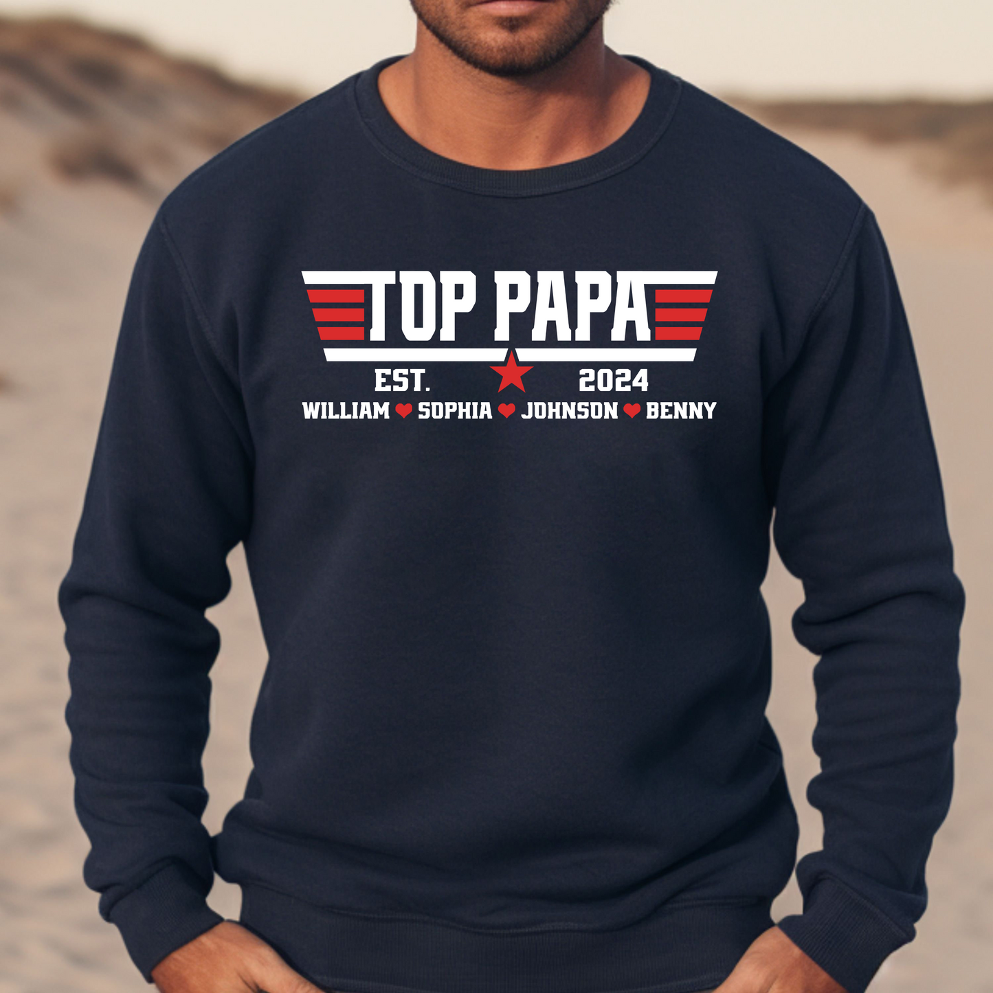 Top Papa: Names &amp; Key Years Customized, Dad's Special Tribute