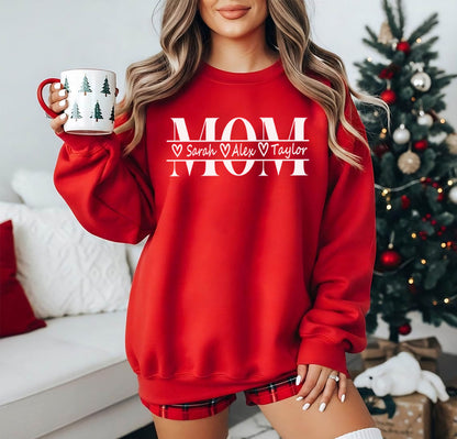Personalisiertes Mama Sweatshirt mit Kindernamen – Mutter Geschenk für Sie