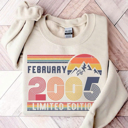 Personalisierter Geburtstags-Sweatshirt und T-Shirt