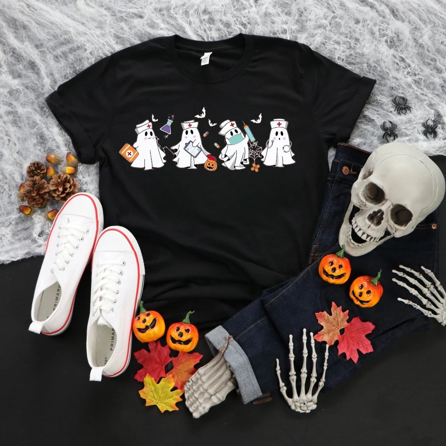 Halloween Krankenschwester Shirt - Geschenk für Krankenschwestern, Halloween Pflege Sweatshirt