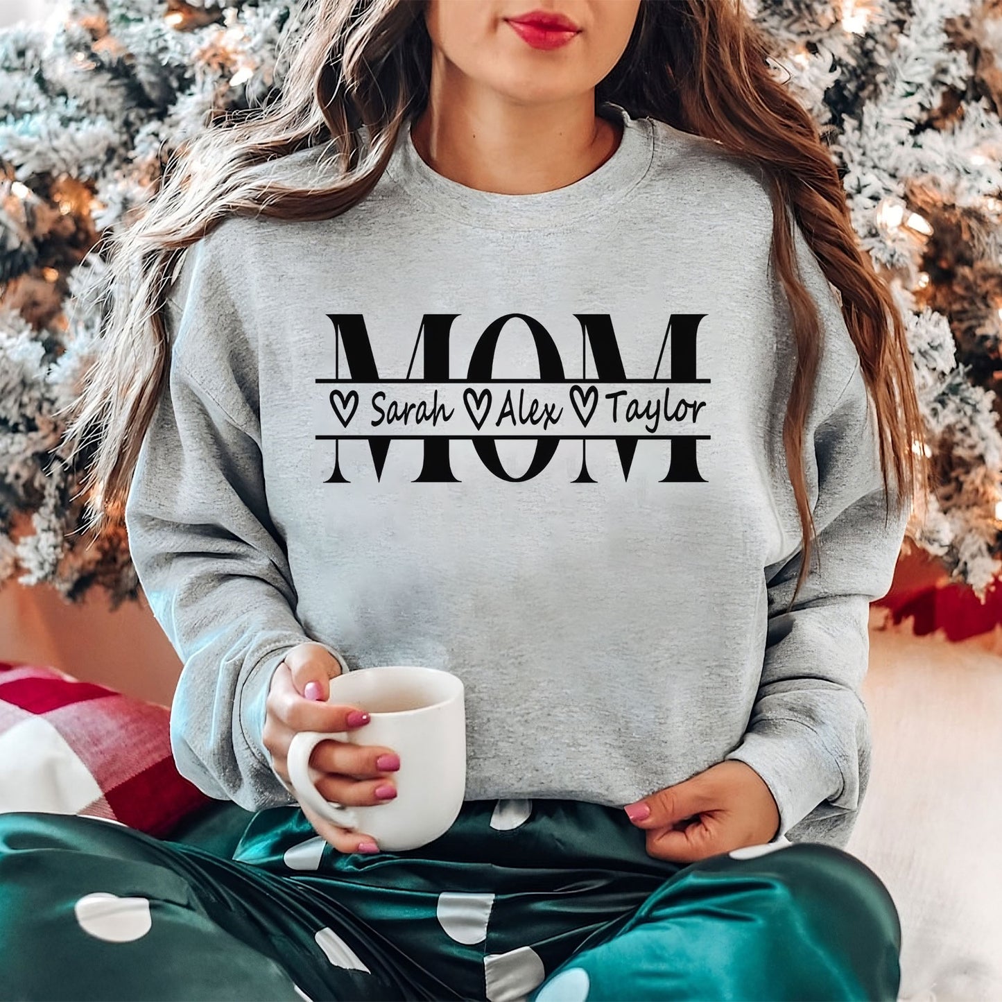 Personalisiertes Mama Sweatshirt mit Kindernamen – Mutter Geschenk für Sie