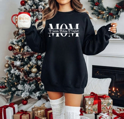 Personalisiertes Mama Sweatshirt mit Kindernamen – Mutter Geschenk für Sie