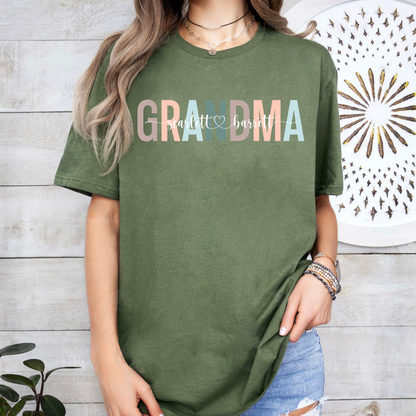 Personalized Grandma Shirt – Custom Names T-shirt for Nana or Mimi