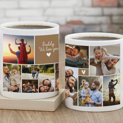 Personalisierter Foto-Becher für Papa - Vatertagsgeschenk
