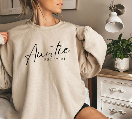 Personalisiertes Tante Est Sweatshirt - Geschenk für Tante