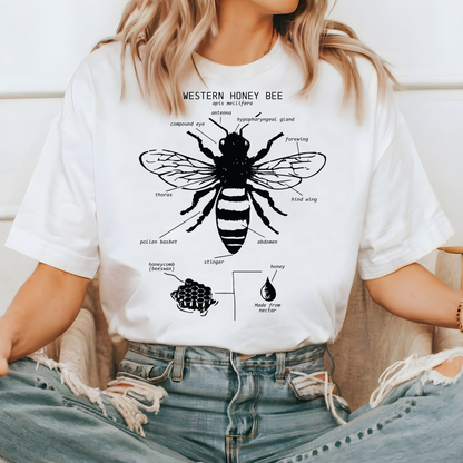 Bee Anatomy Explorer Tee: Perfect for Beekeepers & Nature Lovers