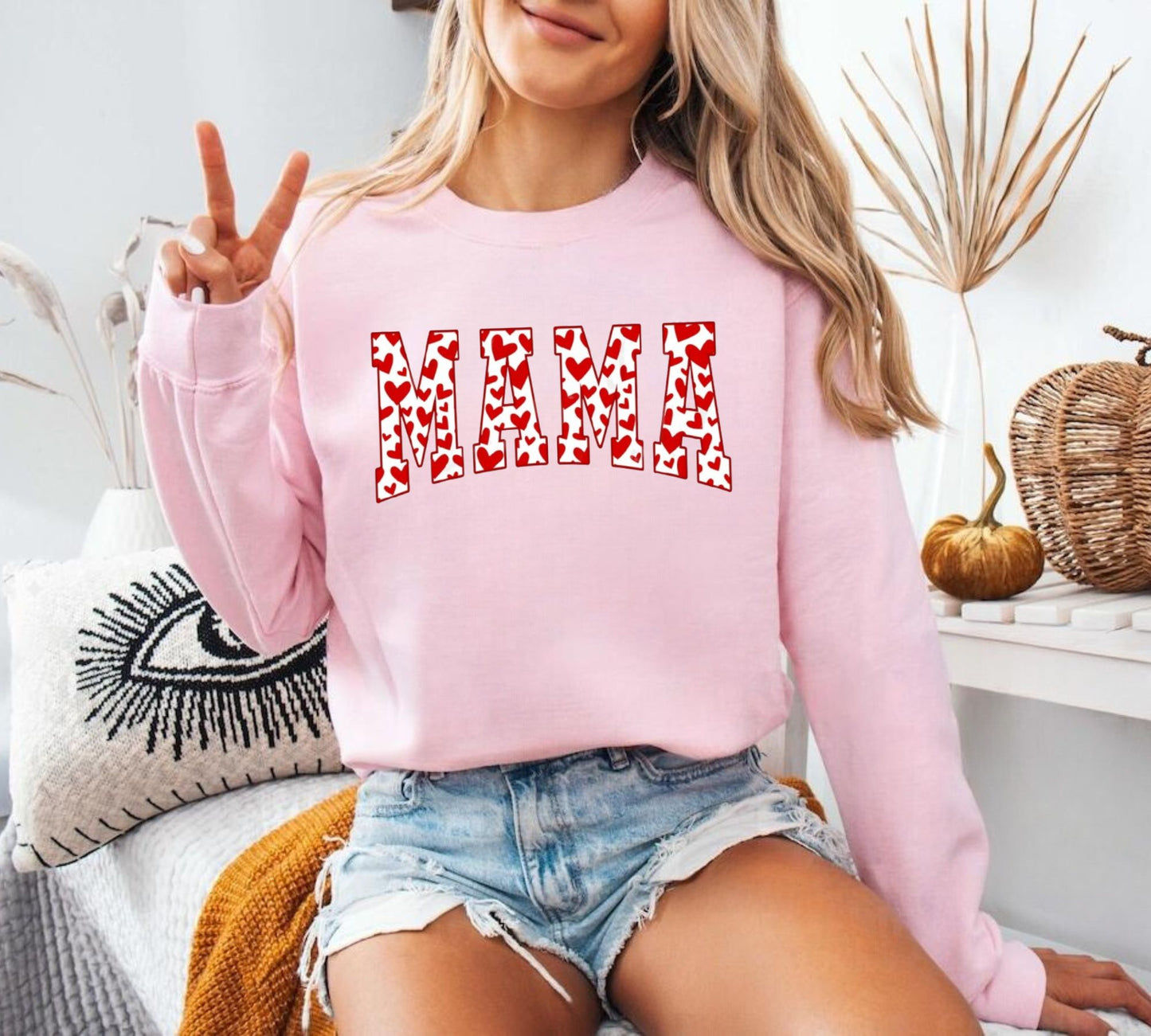 Mama Valentinsherz Valentinstags-Sweatshirt, Valentinstagsgeschenk für Mama