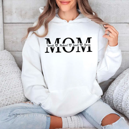 Personalisiertes Mama-Sweatshirt mit Kindernamen, Geschenk zum Muttertag