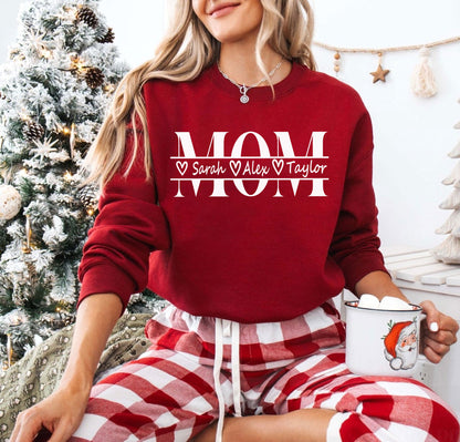 Personalisiertes Mama Sweatshirt mit Kindernamen – Mutter Geschenk für Sie